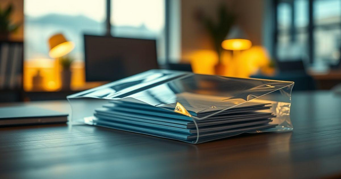Envelope plástico de segurança personalizado para proteção e organização eficaz