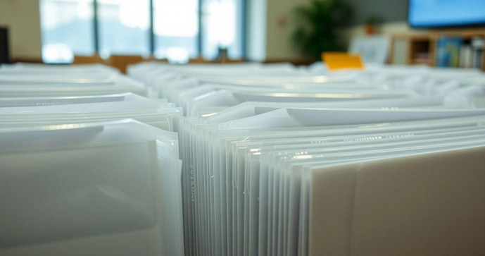 Envelope plástico ideal para proteção e organização de documentos