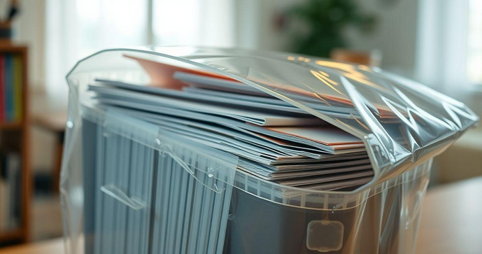 Envelope plástico transparente é a solução ideal para organização e proteção